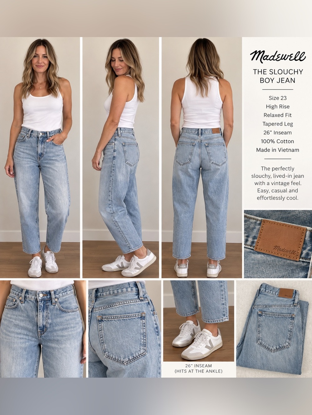 Madewell The slouchy boy Jean 23